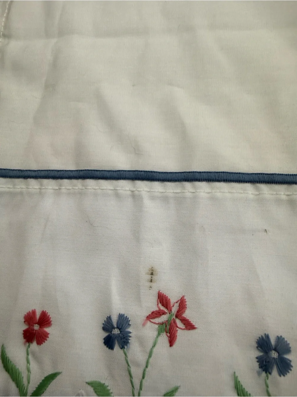 Vintage Window Curtains Set of 3 Cottage Core Blue Pink Floral SEE ALL.